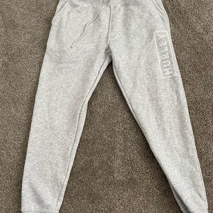 Grey cotton Hurley sweat pants